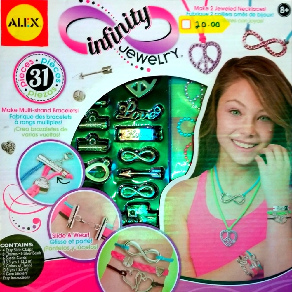 Alex Infinity Jewelry 31 pieces Multi Color 11×11 Inch box